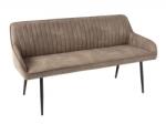 IV Interior Concept Bancheta tapitata design modern Turin 160cm, microfibra taupe (A-43693 VC)
