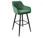 IV Interior Concept Set 2 scaune de bar Turin catifea verde smarald (A-40436 VC)