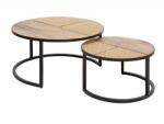 IV Interior Concept Set de 2 masute design vintage ViennaLounge (A-40135 VC) Masa de cafea