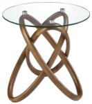 AC Atelier Masuta auxiliara design modern Walnut Round Corner (AC 2126) Masa de cafea