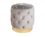 IV Interior Concept Taburete Modern Barock 35cm, gri/ auriu (A-40731 VC)