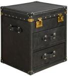 AC Atelier Cufar LUX design italian Black leather (AC 7184) Masa de cafea