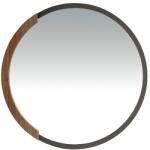 AC Atelier Oglinda decorativa design LUX Round black steel, 80cm (AC 3247-CPMR37)
