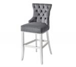 IV Interior Concept Scaun de bar stil baroc Castle Deluxe, gri (A-43213 VC)