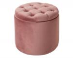 IV Interior Concept Taburete cu spatiu de depozitare Modern Barock 50cm, roz (A-40736 VC)