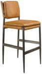 AC Atelier Scaun de bar tapitat cu piele naturala Brown (AC 4167)