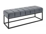 IV Interior Concept Bancheta tapitata Petit Beaute 110cm, catifea gri argintiu (A-44267 VC)