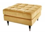 IV Interior Concept Taburete elegant Cozy Velvet 80cm, catifea galben mustar (A-41302 VC)