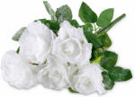 Decorer Buchet Trandafiri artificiali albi verzi 46 cm (A56.46.59A)