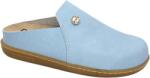 Dr. Feet Saboti piele Dr. Feet 19000 albastru deschis - talonet detasabil