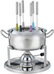 RÖSLE Set fondue ROSLE, 6 persoane, inox, 2L, 1000W, cu arzator pe gaz si accesorii (132042)