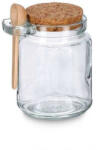 Zeller Present Borcan depozitare Zeller, sticla pluta, 7.2x10.5 cm, 0.24 l, transparent (ZE-19599)