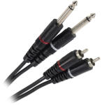 Plugger Cablu 2x Jack 6.35 Tata Mono - 2 Rca Tata 6m (47993)