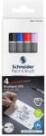 Schneider Marker cu varf pensula Paint-It 070 Schneider 4/set (MKP211)