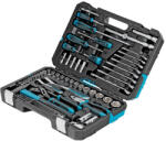 GROSS 120 részes 1/4"-1/2" racsnis szerszámkészlet, 120 fogas mechanizmus, CrV, kofferben (14156)