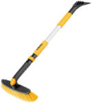 DENZEL 750-1120mm teleszkópos hóseprű, forgatható fejjel, kaparóval (553267)