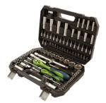 MTX 94 részes 1/2, 1/4 racsnis szerszámkészlet, CrV, kofferben (135099)
