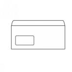  Плик бял DL ляв Прозор. 110x230mm Стикер 1000 бр (1119098-1000-10-1501001100100)