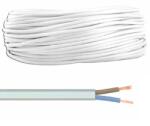 Electric Group 10m cablu electric 2x0.75mm2 MYYUP cupru multifilar dublu-izolat plat alb H03VVH2-F 2x0.75 (H03VVH2-F 2x0.75-10)