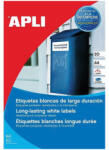  Етикети Apli бели полиестер 64.6 x 33.8 mm А4 20 (1110259-10-1226)