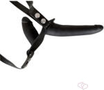  Felcsatolható, szilikon dildó-duó (fekete) (5111290000)