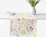 Goldea napron de masă decorativ valencia - pajiște înflorită 50x160 cm Fata de masa