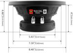 Recoil Rw8d4 Subwoofer Recoil De 20cm (8"), 4+4, 400w (rw8d4)
