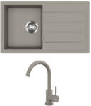 Evido 442068SET Easy 45S gránit mosogató + Lana csaptelep platina