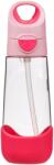 b.box Bottle with Straw kulacs szívószállal Flamingo Fizz 600 ml