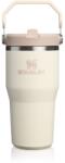 Stanley IceFlow Flip Straw 2.0 Tumbler sticlă termos din oțel inoxidabil Cream 590 ml