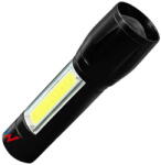 Wonder Lanterna LED Wonder T1001S, 5W, 100 lm, acumulator 500mAh, autonomie 4h, distanta iluminare 50m, Aluminiu, Negru (WT1001S)