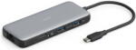 ASSMANN Docking Station Digitus DA-70915, USB-C, 2x HDMI 4K/60Hz, 2x USB-A 3.2 Gen 2, Gigabit Ethernet, Cititor carduri SD/MicroSD, PD 100W (DA-70915)