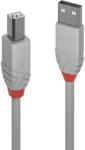 Lindy USB Összekötő Szürke 3m 36684 (36684)