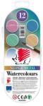 ICO Vízfesték, 12 darabos, 30 mm, ICO „Süni, neon és metál színek (TICSUF30NM)