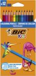 BIC Színes ceruza készlet, BIC KIDS „Tropicolors, 12 különböző szín (BC83256611)