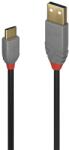 Lindy USB 2.0 Type C Átalakító Fekete 50cm 36885 (36885)