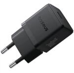 Baseus PALM 1C hálózati töltő Type-C aljzat (30W, PD gyorstöltő 3.0 + Type-C kábel), fekete