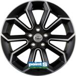 CMS C20 8x18 5x114.3 Et47 67.2r Diamond Matt Black Kba-49230 M+s
