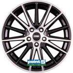 CMS C23 9x18 5x112 Et44.1 66.5 Diamond Black Gloss Kba-53520 M+s