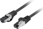 Lanberg Cablu retea Lanberg CAT8.1 Patch Cable S/FTP 2 m LZSH Black (pcf8-10cu-0200-bk)