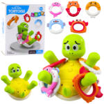 LEAN Toys Interactive Turtle Bath Toy With Fountain And Colorful Circles