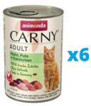 Animonda Carny Adult csirke, pulyka & nyúl 6 x 400g