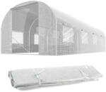 Plonos Fóliasátor cserefólia, Plonos 4975-F, fehér, 300 x 450 x 200 cm, bejárható, 13, 5 m2, UV4 védelem, 140 g/m2 PE fólia, 8 ablak, szúnyoghálóval, cipzáras bejárat (TE4975-F)