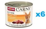 Animonda Carny Kitten Baromfi és marha 6x200 g