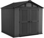 Keter Stronghold 8x8 műanyag kerti ház szürke-fekete (271732) - homelux