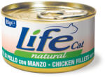  Life Cat Natural 6x85g Life Cat Natural Adult Csirke & marha nedves macskatáp