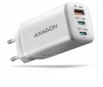 AXAGON ACU-DPQ65W GaN Network Battery Charger 65W, 3x port (USB-A + dual USB-C) PD3.0/QC4+/PPS/Apple, white