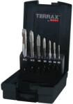 Terrax Menetfúró készlet gépi M3-12 HSS egyenes hornyú - Terrax (A245057TX)