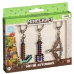 Mojang Minecraft Keychain Set of 3 Pieces