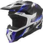 LS2 MX703 X-Force Phantom motokrossz bukósisak fényes kék-fehér